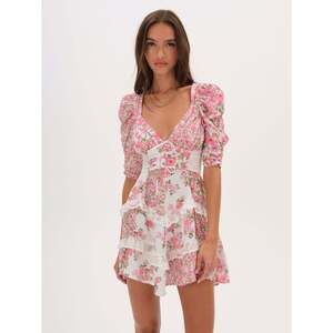 For Love & Lemons Rosalyn Mini Dress L / Pink